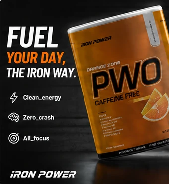 Iron Power PWO Caffeine Free post: Fuel your day the Iron way